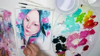 Saychou~Inner Swirl acrylic painting