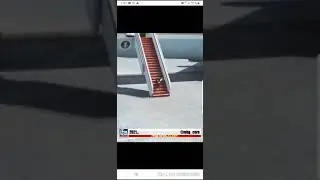 Joe Biden falling down stairs on Air Force 1