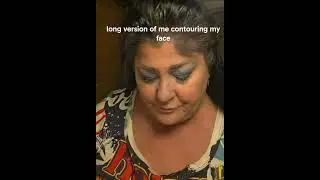Contouring, blush and bronzing my face. 