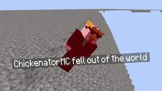 Minecraft, but the world is FLOATING gravel