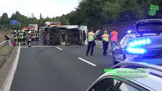 Geplatzter Reifen auf der A3 bei Dierdorf sorgte für kilometerlangen Stau 14. Juli 22
