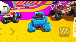car race mega ramp stunts 🔥 double exhaust monster truck racing - speed 265/h