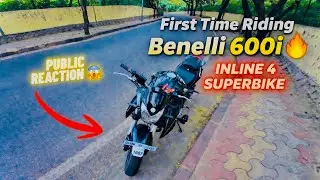 First Time Riding Benelli 600i 🔥 My Honest Reaction | Exhaust Sound, Power & Feel | Moto Vlog India