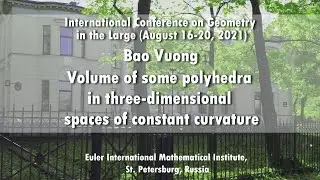 Bao Vuong | Volume of some polyhedra in three-dimensional spaces of constant curvature