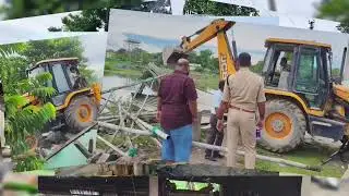 Hundreds of illegal encroachments were cleared in Jogighopa today