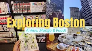 Anime Day in Boston: Manga Search, Bookstore & Oysters! (Creative Day Vlog)