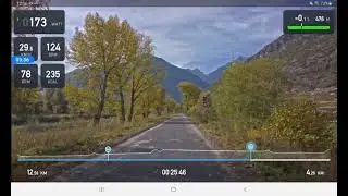 Tacx Neo 2T - Tacx app ride. Martigny Orchard Ride