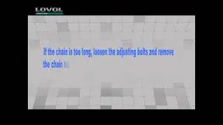 07  Adjustment of bridge chain rake tensioning