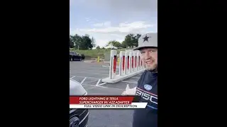Первое использование нового адаптера на Tesla Supercharger &mdash; Lightning Mike