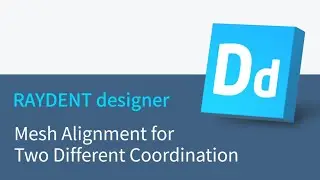RAYDENT designer workflow - Mesh Alignment for Two Different Coordination
