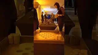 Деревянные игры на новогоднем корпоративе  #boardgames #woodgame