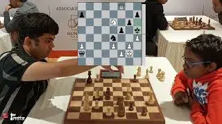 Grandmaster hunts the King with Queen and Knight - GM Diptayan Ghosh v Sanjeeban Mondal