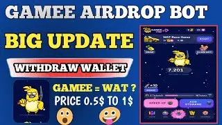 Gamee Telegram Bot Big Update || Gamee WAT Token Listing and Claim Update