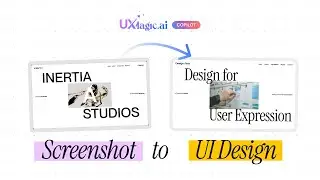 Turn Screenshots into UI with AI | UXMagic.ai Demo | New Feature