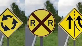 Which is TWO-WAY TRAFFIC SIGN? USA Road Rules