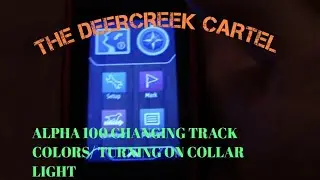 Alpha 100 changing track color/turning on collar light