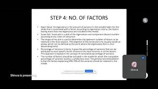 Exploratory Factor Analysis by Dr Shivani Rani madam FDP on Advanced research methodology by IPREMS 