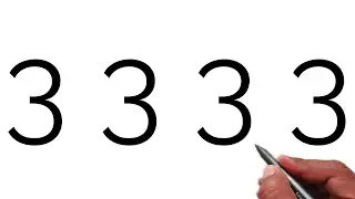 How to draw bird drawing easy from number 3333 | Number Drawing | Kuch Sikho