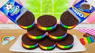 💙Best of Rainbow OREO Cake Recipe💙Satisfy Your Taste Buds with a Mini Oreo Cake | Tiny Cake Master