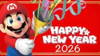 Super Mario Plushie: Happy New Year!🥳🎊🎉🎇🎆