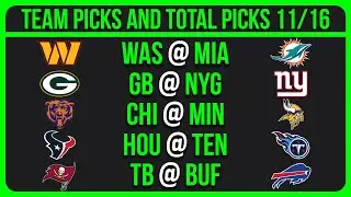 NFL Picks Today 11/16/25 NFL Week 11 Picks and Predictions