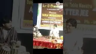 Pt. Anindo Chatterjee with his disciple Tamaghna Chakraborty