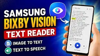 Image Se Text Bol Kar Suno | Bixby Vision Text Reader Tutorial