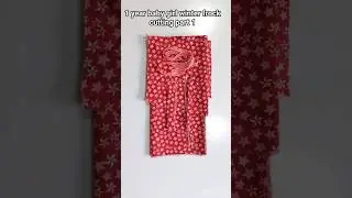 1 year baby girl winter frock cutting part 1@St Fashion Hub #ytshorts #youtubeshorts #fashion #diy