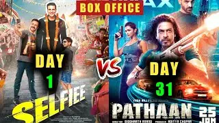Selfiee vs Pathaan Box Office Collection | Selfie 1st Day Collection,Selfie First Day Collection