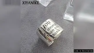 XIYANIKE Hip Pop Irregular Texture Wide Open Rings for Women Men Korean Fashion Punk Jewelry Couple