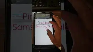 How to ping any ip address /website on android device (galaxy tab)