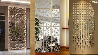 Living Room Mirror Wall Decor Ideas | Modern Glass Wall Mirror Home Interior | Entryway Wall Home