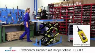 HanseLifter Station&auml;rer Hubtisch mit Doppelschere DSHT1T