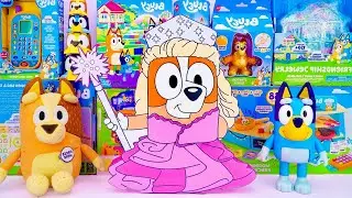 Unboxing Bluey Toys Collection Review 🐾 Cute Mystery Princess Bingo Box & Talking Chilli Plush