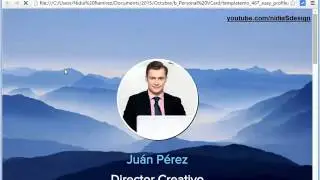 &rarr; How to make a personal website (vCard Business Card) HTML5 Responsive