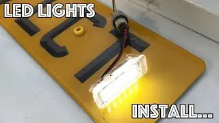 LED NUMBER PLATE LIGHTS INSTALL