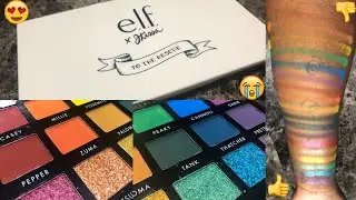 elf x JKissa &rsquo;To The Rescue&rsquo; Eyeshadow Palette  - LIVE SWATCHES | WOC