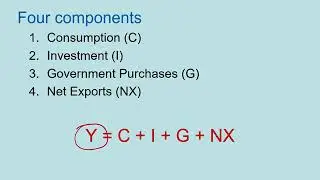 Lecture 1 - GDP Definition and GDP Expenditure Components