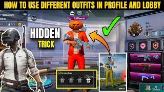 HOW TO USE DIFFERENT OUTFITS IN PROFILE & LOBBY | HIDDEN TRICK | PUBG MOBILE