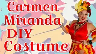 Carmen Miranda costume and make up tutorial. This is Cal O'Ween !