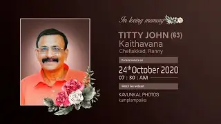 TITTY JOHN (63) FUNERAL SERVICE LIVE
