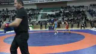 1/2 final GR - 48 kg: Qurban Məcnunov - Vəkil Bəşirov