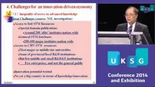 UKSG 2014 (2) Plenary 1 - China Going Forward - research, scholarly communications and libraries