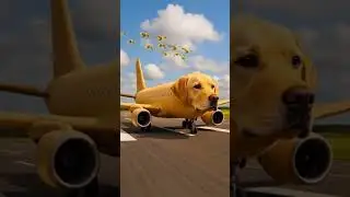 Dog Plane 😂🤩 #animation #funny #cartoons #kidsvideo #dogs #ai #shorts