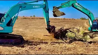 This excavator is old, but its appearance and performance are not inferior to new ones