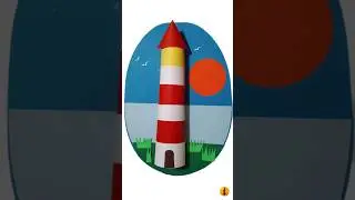 DIY Paper Craft ideas #shorts#art#craft#lighthouse#viral#diy