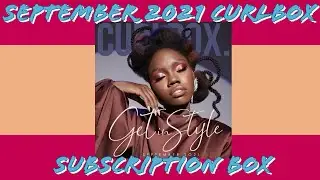 September 2021 Curlbox Unboxing | Subscription Box | Featuring JC Penny Salon Products