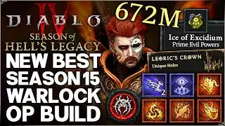 Diablo 4 - New Best Most OP DAMAGE Warlock Build - Season 15 Blazing Scream = Easy Torment 12 Guide!