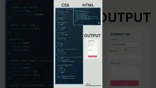 Contact Form in Html and Css 