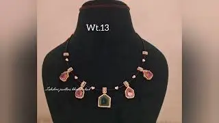 Beautiful gold necklace designs with weight and price ll 22crt gold necklace collection lightweight 